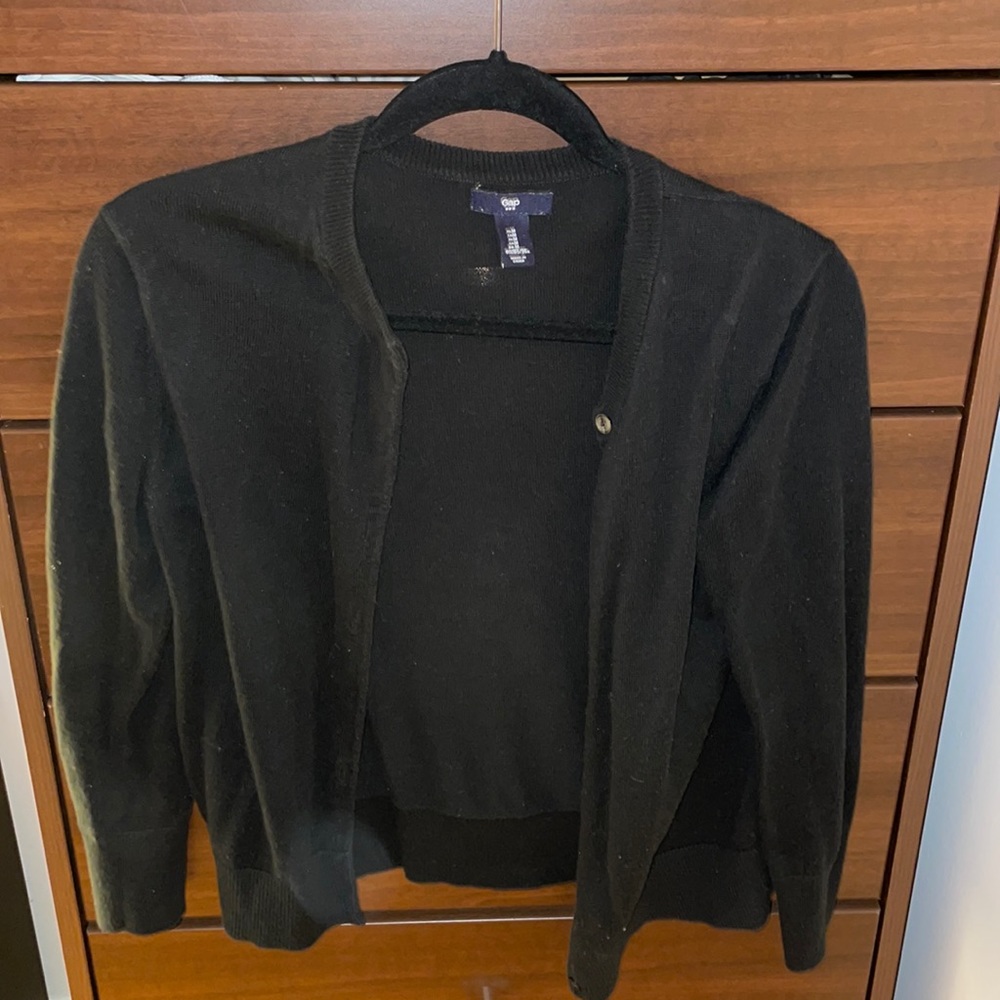 Gap 3/4 sleeve black cardigan!